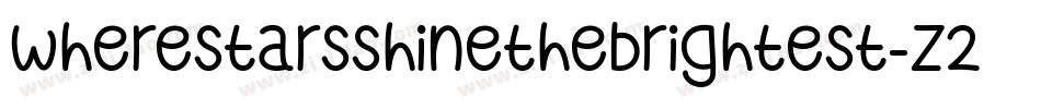 WhereStarsShineTheBrightest-Z23B字体转换