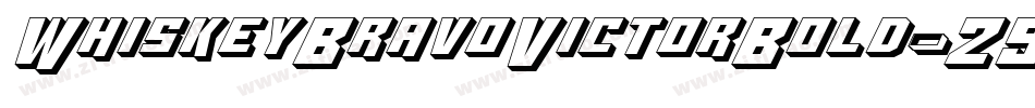 WhiskeyBravoVictorBold-29WW字体转换