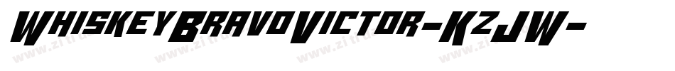 WhiskeyBravoVictor-KzJW字体转换