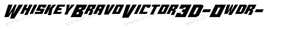 WhiskeyBravoVictor3D-0wdr字体转换