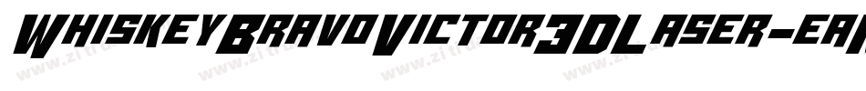 WhiskeyBravoVictor3DLaser-eaMO字体转换