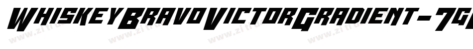 WhiskeyBravoVictorGradient-7g6E字体转换