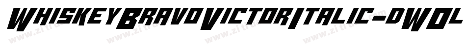 WhiskeyBravoVictorItalic-dWOl字体转换 WhiskeyBravoVictorItalic-dWOl字体转换