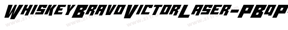 WhiskeyBravoVictorLaser-PBqP字体转换