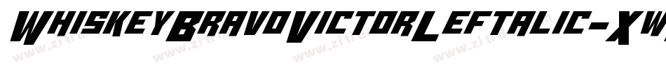 WhiskeyBravoVictorLeftalic-XwZ2字体转换