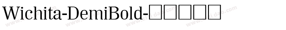 Wichita-DemiBold字体转换