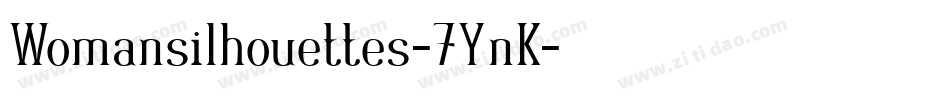 Womansilhouettes-7YnK字体转换