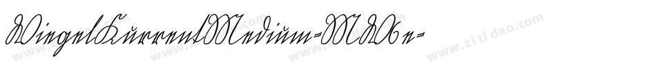 WiegelKurrentMedium-MW6e字体转换