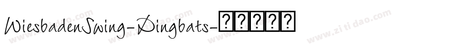 WiesbadenSwing-Dingbats字体转换