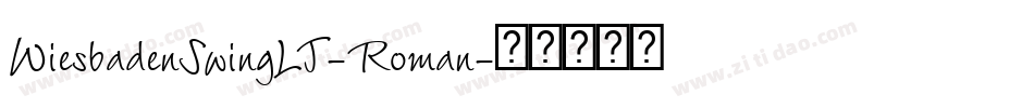 WiesbadenSwingLT-Roman字体转换