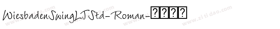 WiesbadenSwingLTStd-Roman字体转换
