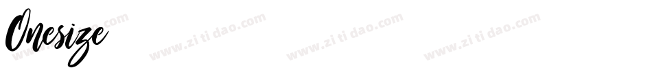 Onesize字体转换