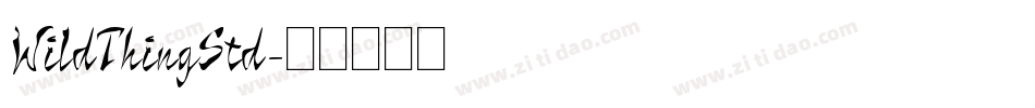 WildThingStd字体转换
