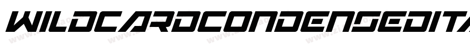 WildcardCondensedItalic-63dA字体转换