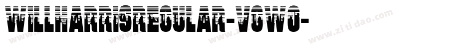 WillHarrisRegular-VGw0字体转换