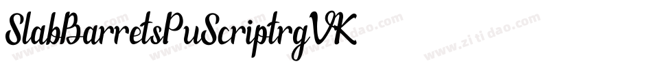 SlabBarretsPuScript-rg3VK字体转换