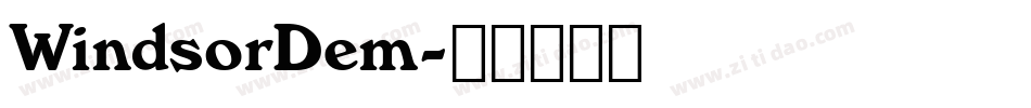 WindsorDem字体转换