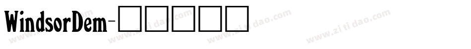 WindsorDem字体转换