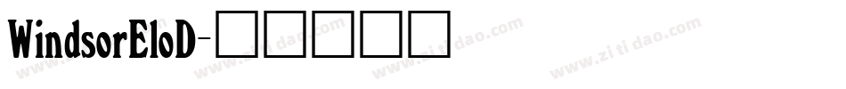 WindsorEloD字体转换