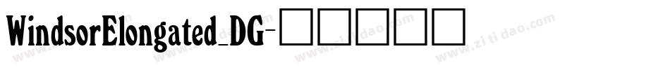 WindsorElongated_DG字体转换