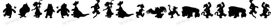 AnimalSilhouettesThree-n6oJ字体转换