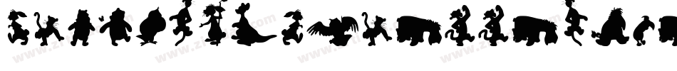 HumanSilhouettesFree-pj0D字体转换