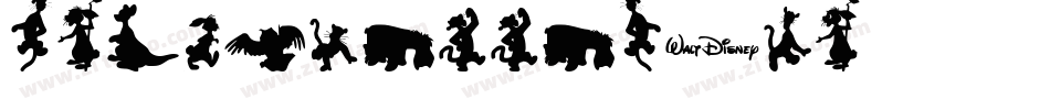 Silhouettes03字体转换