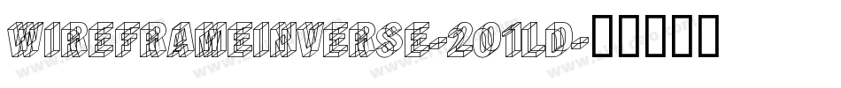 WireframeInverse-2O1ld字体转换
