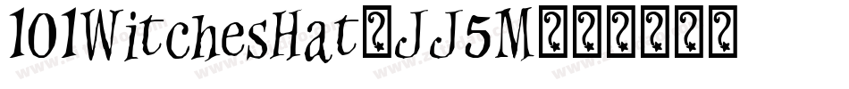 101WitchesHat-JJ5M字体转换