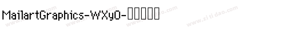 MailartGraphics-WXyO字体转换