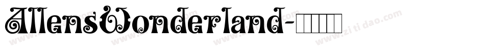 AllensWonderland字体转换