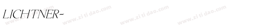 Lichtner字体转换