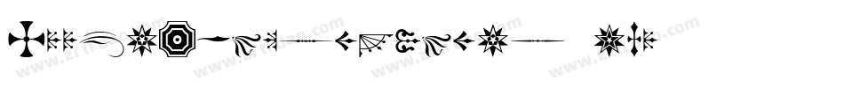 WoodtypeOrnaments-Two字体转换