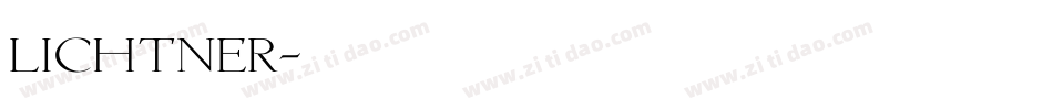 Lichtner字体转换