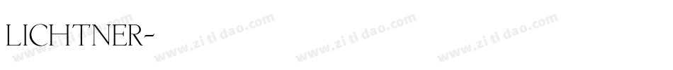 Lichtner字体转换