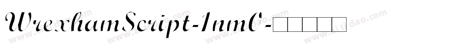 WrexhamScript-1nm0字体转换