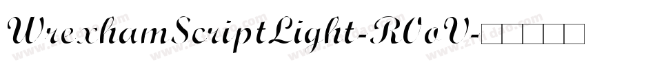WrexhamScriptLight-R0oV字体转换