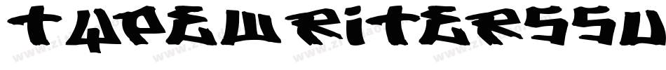 TypeWritersSubstitute-Black字体转换