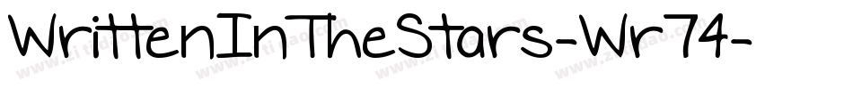 WrittenInTheStars-Wr74字体转换