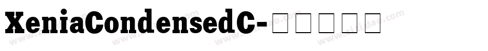 XeniaCondensedC字体转换