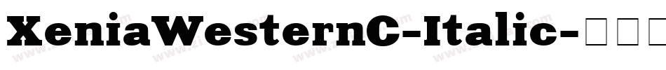 XeniaWesternC-Italic字体转换