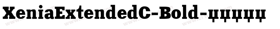 XeniaExtendedC-Bold字体转换