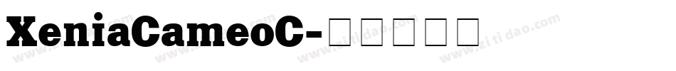 XeniaCameoC字体转换
