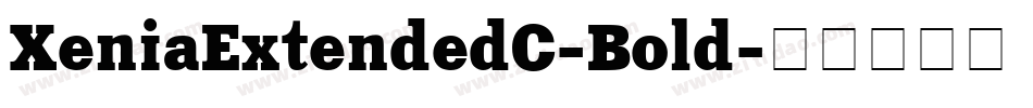 XeniaExtendedC-Bold字体转换