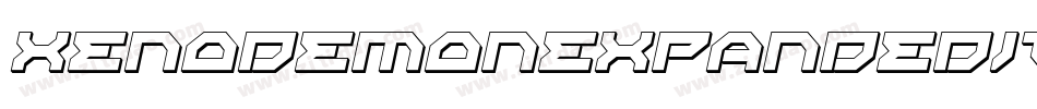 XenoDemonExpandedItalic-LgAZ字体转换