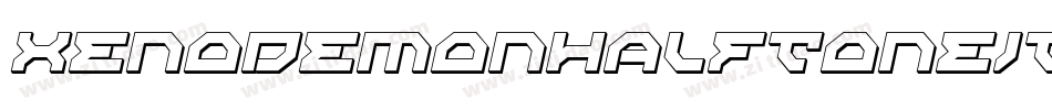 XenoDemonHalfToneItalic-4DyK字体转换 XenoDemonHalfToneItalic-4DyK字体转换