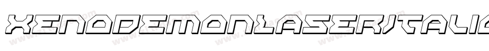 XenoDemonLaserItalic-WxVA字体转换 XenoDemonLaserItalic-WxVA字体转换