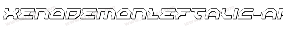 XenoDemonLeftalic-aRy5字体转换 XenoDemonLeftalic-aRy5字体转换