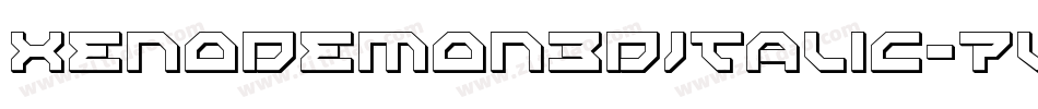 XenoDemon3DItalic-7VjP字体转换