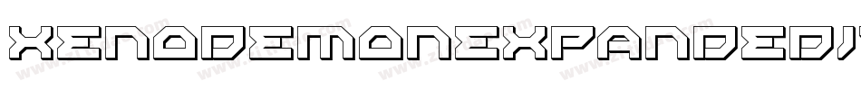 XenoDemonExpandedItalic-LgAZ字体转换